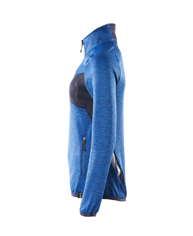 MASCOT ACCELERATE Fleece jumper with half zip 18053 Azure Blue/dark Navy