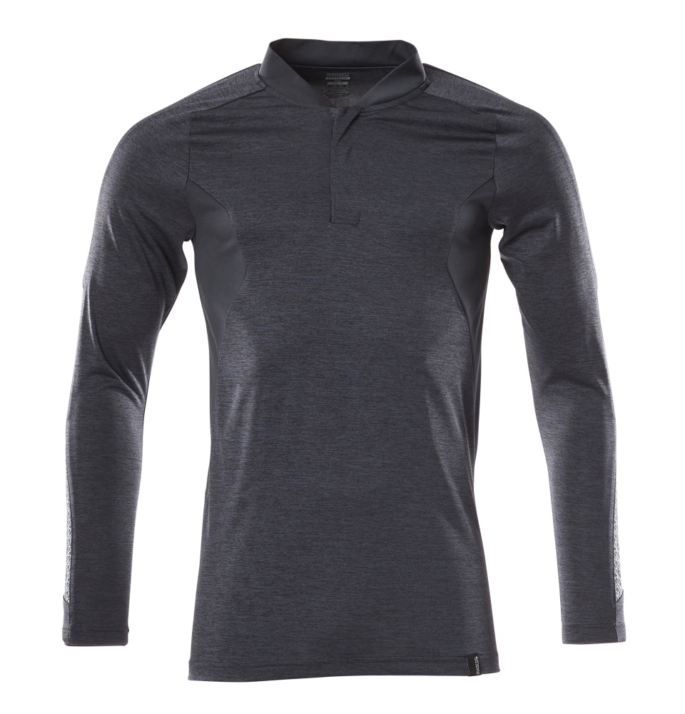 MASCOT ACCELERATE Polo Shirt, long-sleeved 18081 Dark Navy-flecked