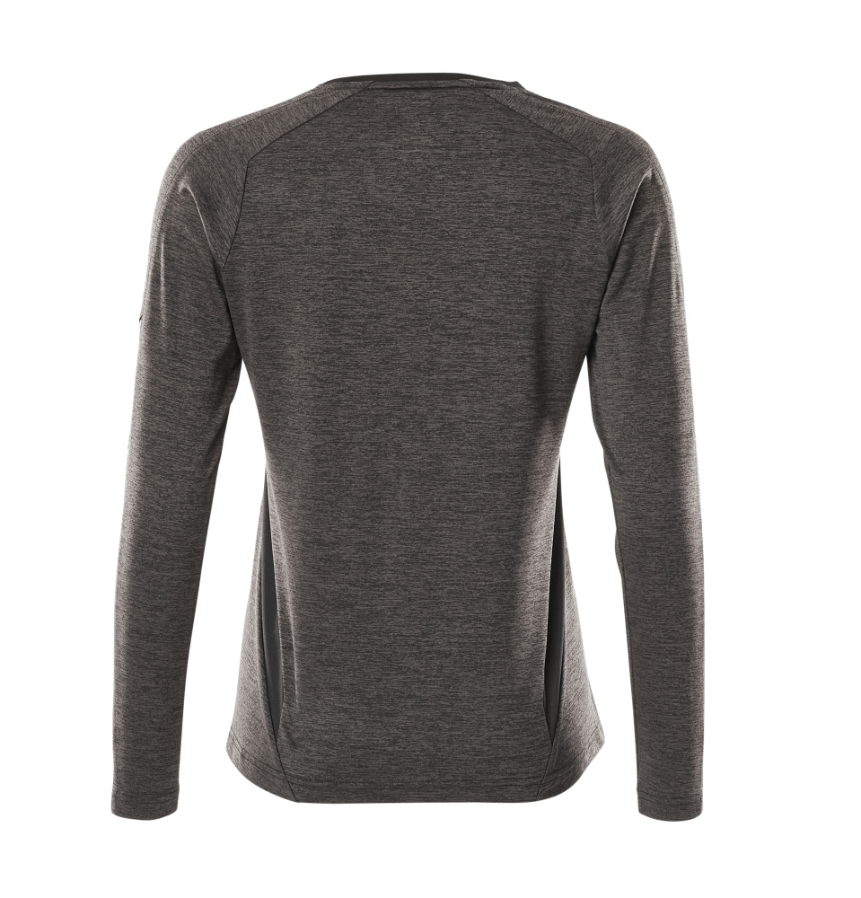 MASCOT ACCELERATE T-shirt, long-sleeved 18091 Dark Anthracite-flecked/black