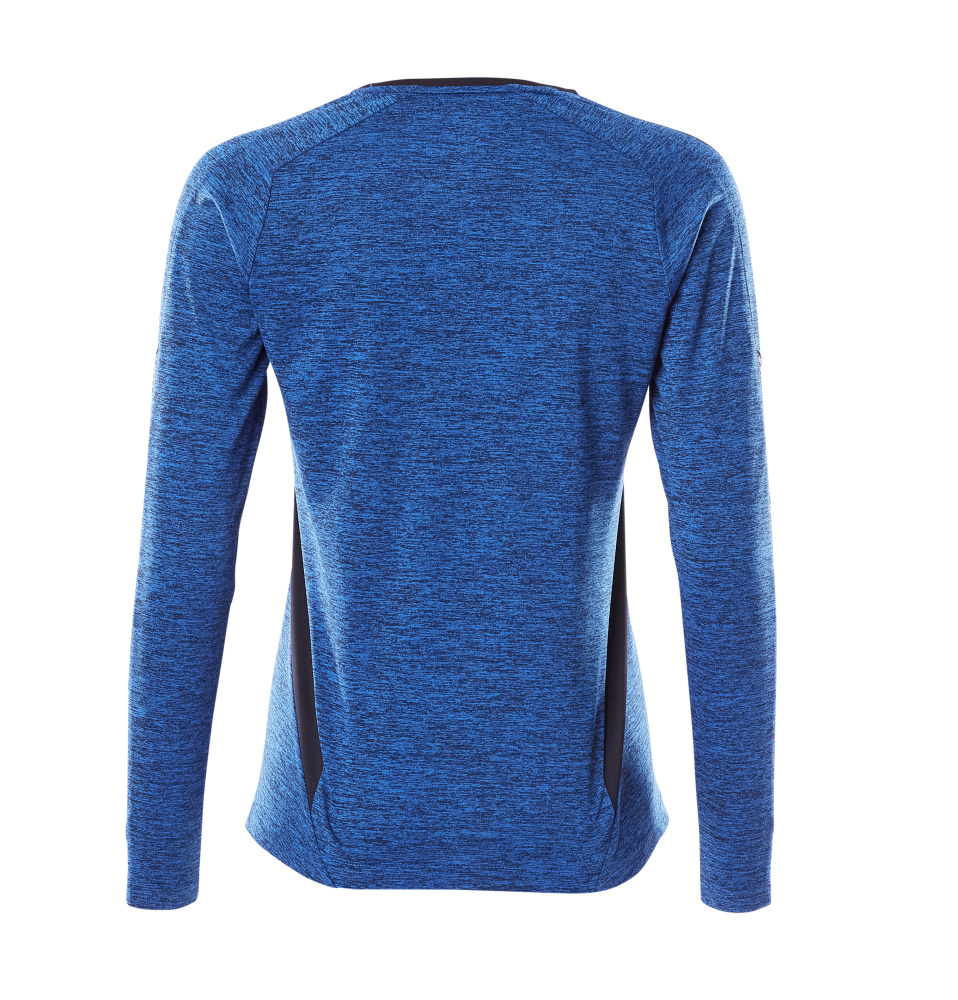 MASCOT ACCELERATE T-shirt, long-sleeved 18091 Azure Blue-flecked/dark Navy