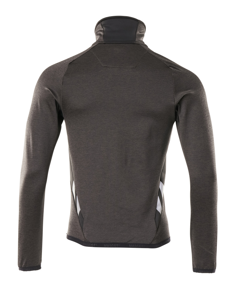 MASCOT ACCELERATE Fleece Jumper with zipper 18103 Dark Anthracite/black