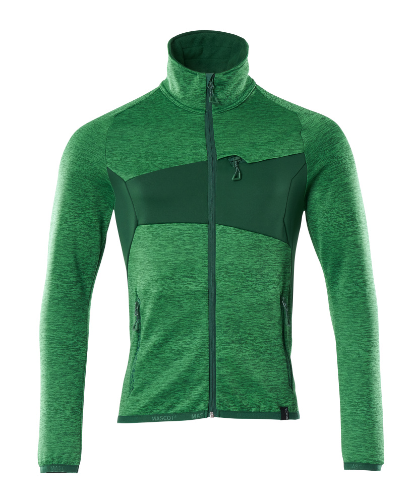 MASCOT ACCELERATE Fleece Jumper with zipper 18103 Grass Green/green