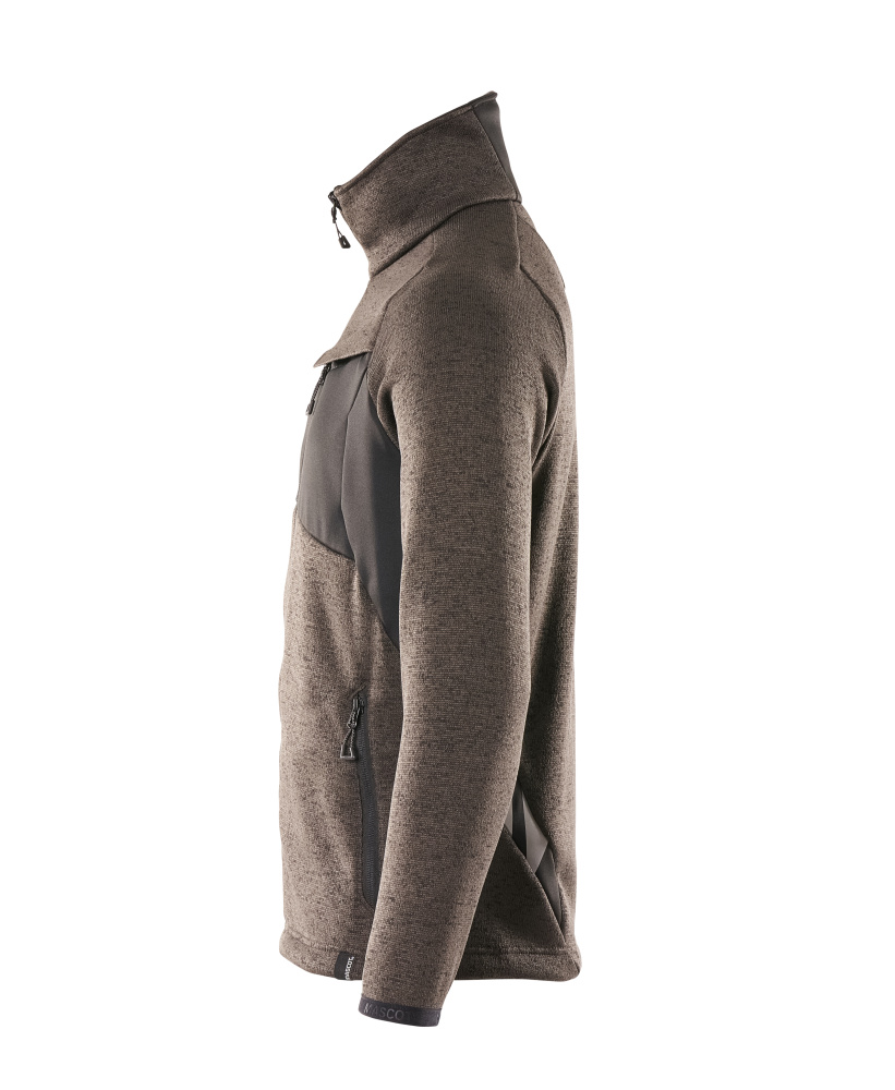 MASCOT ACCELERATE Knitted Jumper with zipper 18105 Dark Anthracite/black