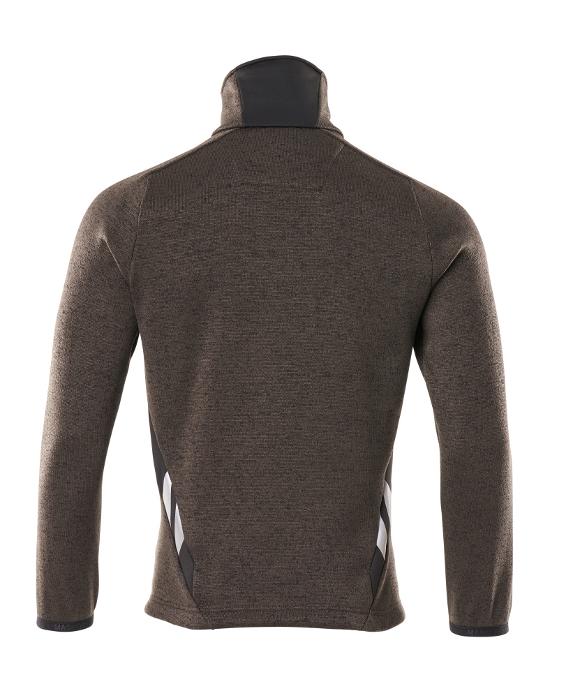 MASCOT ACCELERATE Knitted Jumper with zipper 18105 Dark Anthracite/black