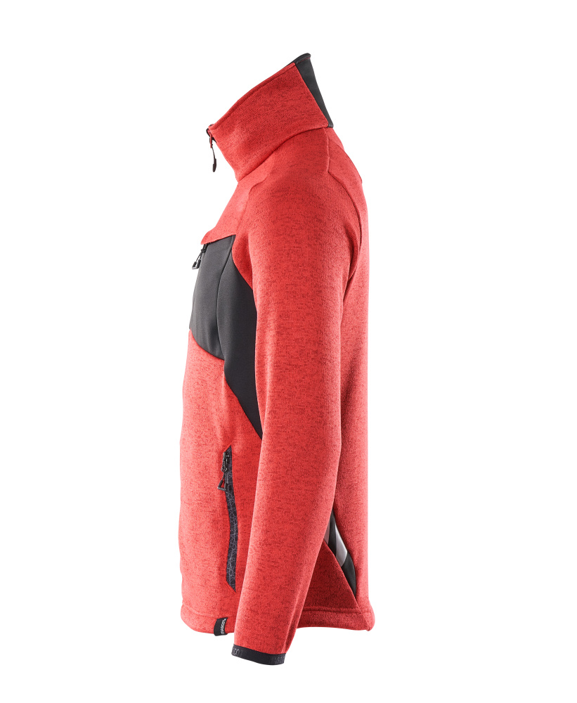 MASCOT ACCELERATE Knitted Jumper with zipper 18105 Traffic Red/black