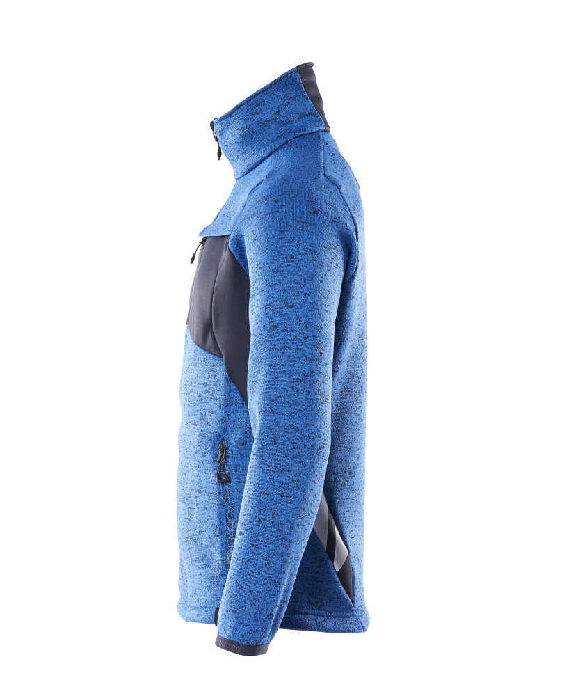 MASCOT ACCELERATE Knitted Jumper with zipper 18105 Azure Blue/dark Navy