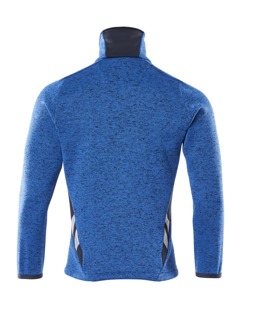 MASCOT ACCELERATE Knitted Jumper with zipper 18105 Azure Blue/dark Navy