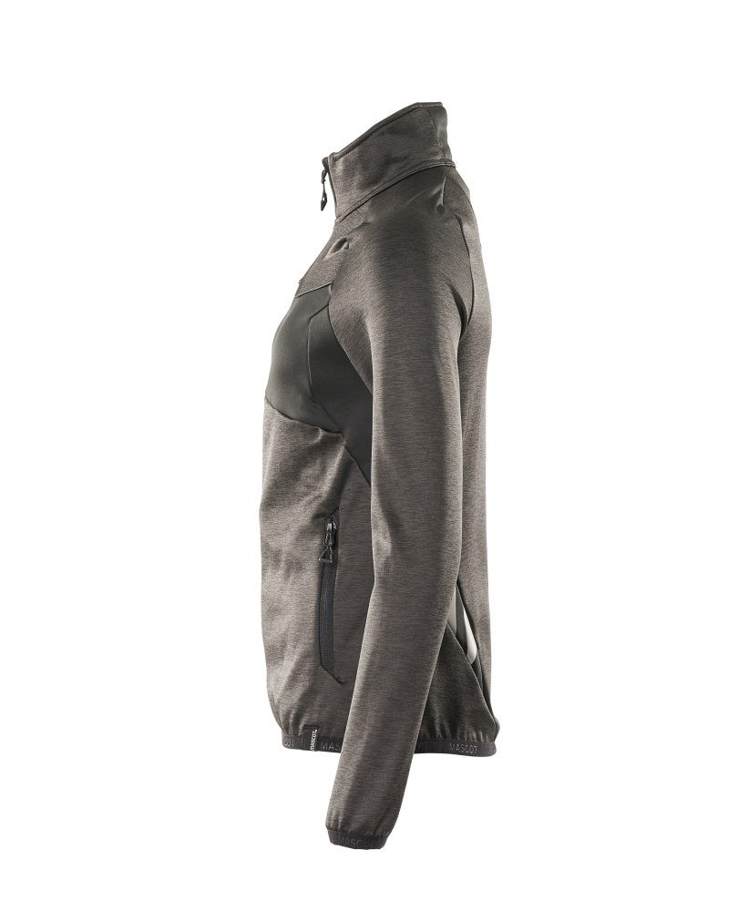MASCOT ACCELERATE Fleece Jumper with zipper 18153 Dark Anthracite/black