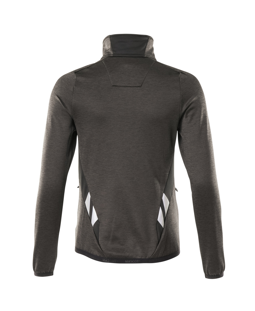 MASCOT ACCELERATE Fleece Jumper with zipper 18153 Dark Anthracite/black