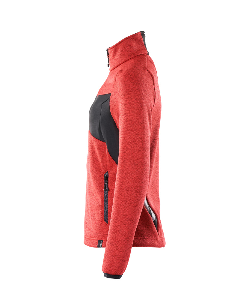 MASCOT ACCELERATE Knitted Jumper with zipper 18155 Traffic Red/black
