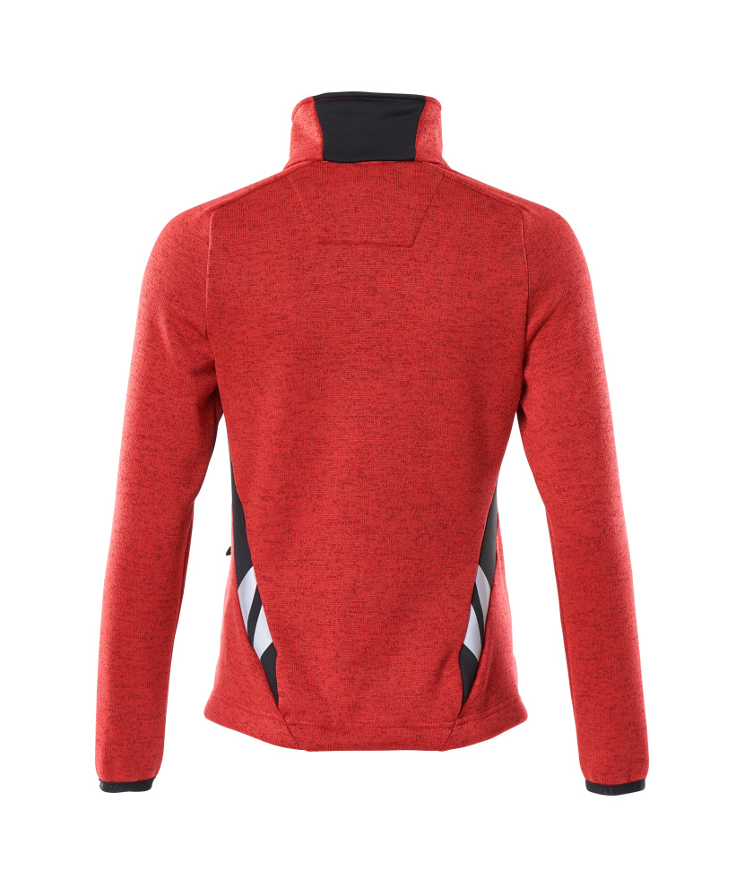 MASCOT ACCELERATE Knitted Jumper with zipper 18155 Traffic Red/black