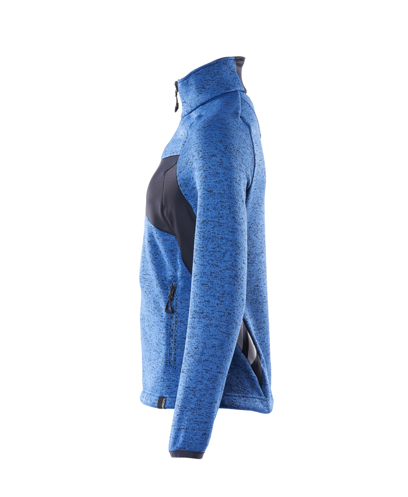 MASCOT ACCELERATE Knitted Jumper with zipper 18155 Azure Blue/dark Navy