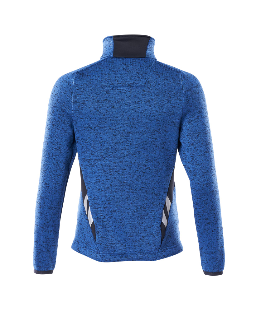 MASCOT ACCELERATE Knitted Jumper with zipper 18155 Azure Blue/dark Navy