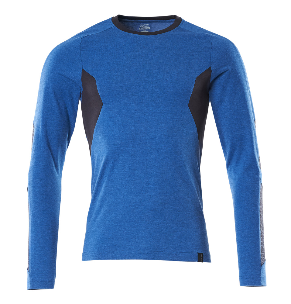 MASCOT ACCELERATE T-shirt, long-sleeved 18381 Azure Blue/dark Navy