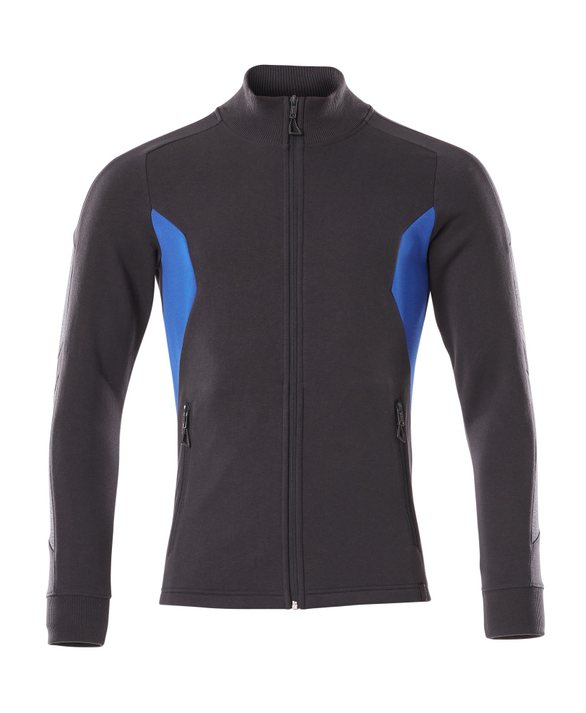 MASCOT ACCELERATE Sweatshirt with zipper 18484 Dark Navy/azure Blue