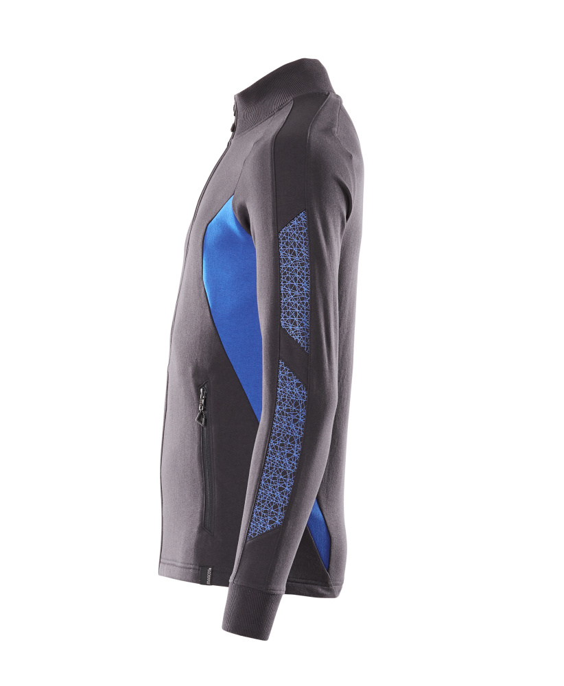MASCOT ACCELERATE Sweatshirt with zipper 18484 Dark Navy/azure Blue