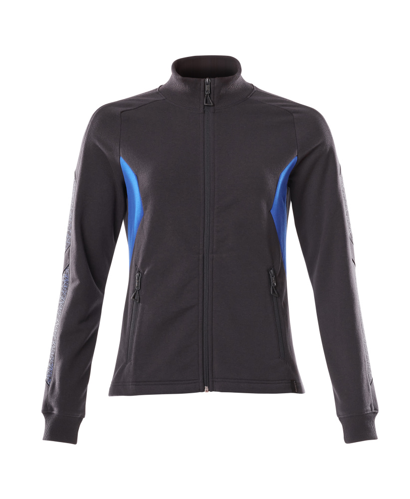 MASCOT ACCELERATE Sweatshirt with zipper 18494 Dark Navy/azure Blue