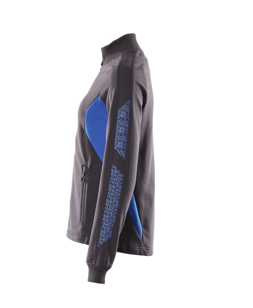 MASCOT ACCELERATE Sweatshirt with zipper 18494 Dark Navy/azure Blue