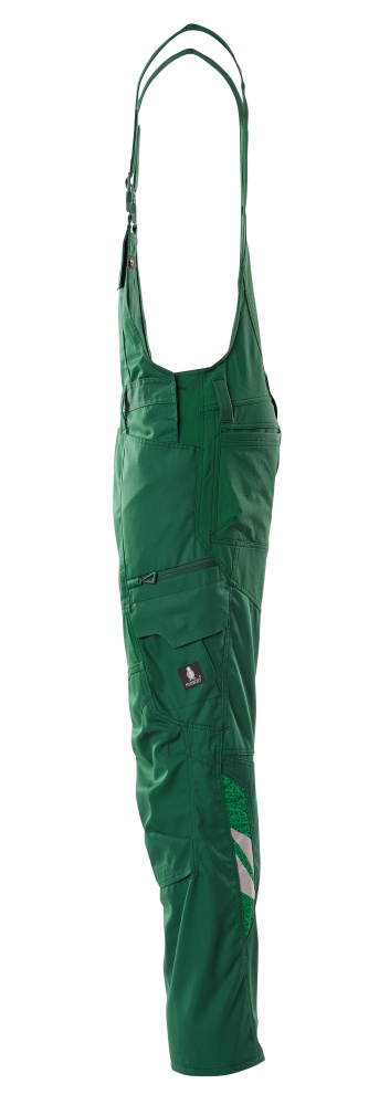 MASCOT ACCELERATE Bib & Brace with kneepad pockets 18569 Green