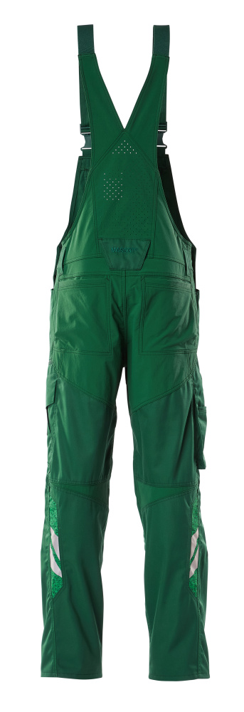 MASCOT ACCELERATE Bib & Brace with kneepad pockets 18569 Green