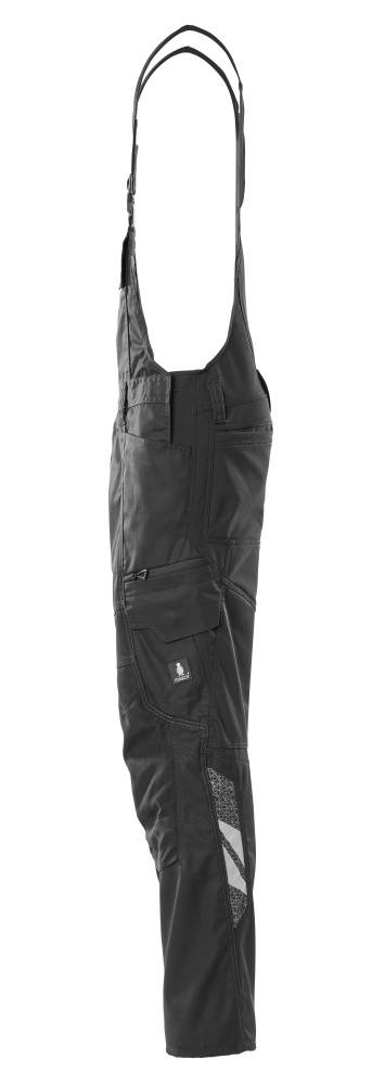 MASCOT ACCELERATE Bib & Brace with kneepad pockets 18569 Black