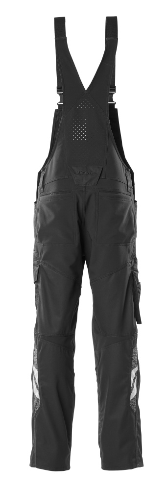 MASCOT ACCELERATE Bib & Brace with kneepad pockets 18569 Black