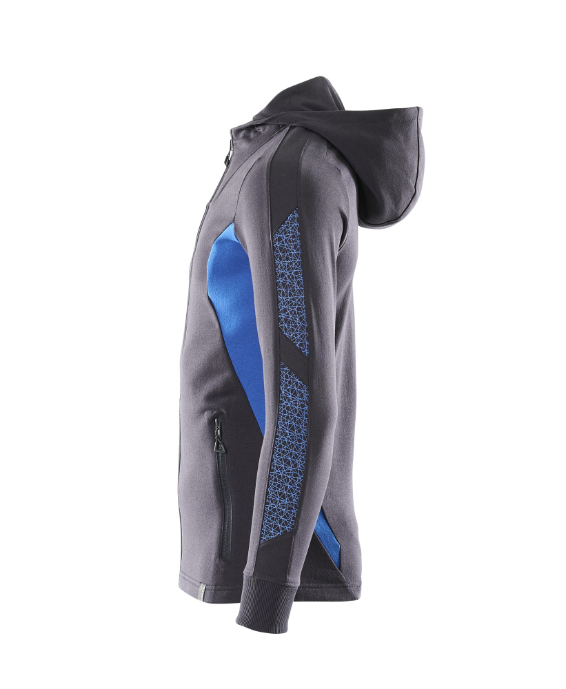 MASCOT ACCELERATE Hoodie with zipper 18584 Dark Navy/azure Blue