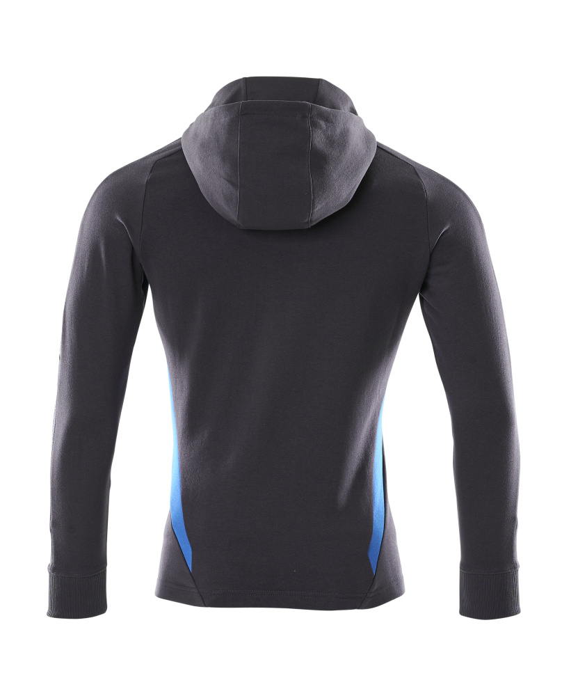 MASCOT ACCELERATE Hoodie with zipper 18584 Dark Navy/azure Blue