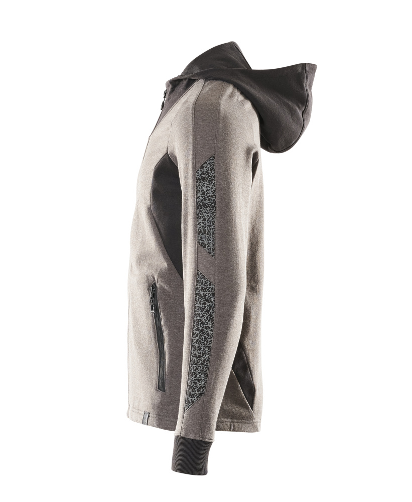 MASCOT ACCELERATE Hoodie with zipper 18584 Dark Anthracite/black