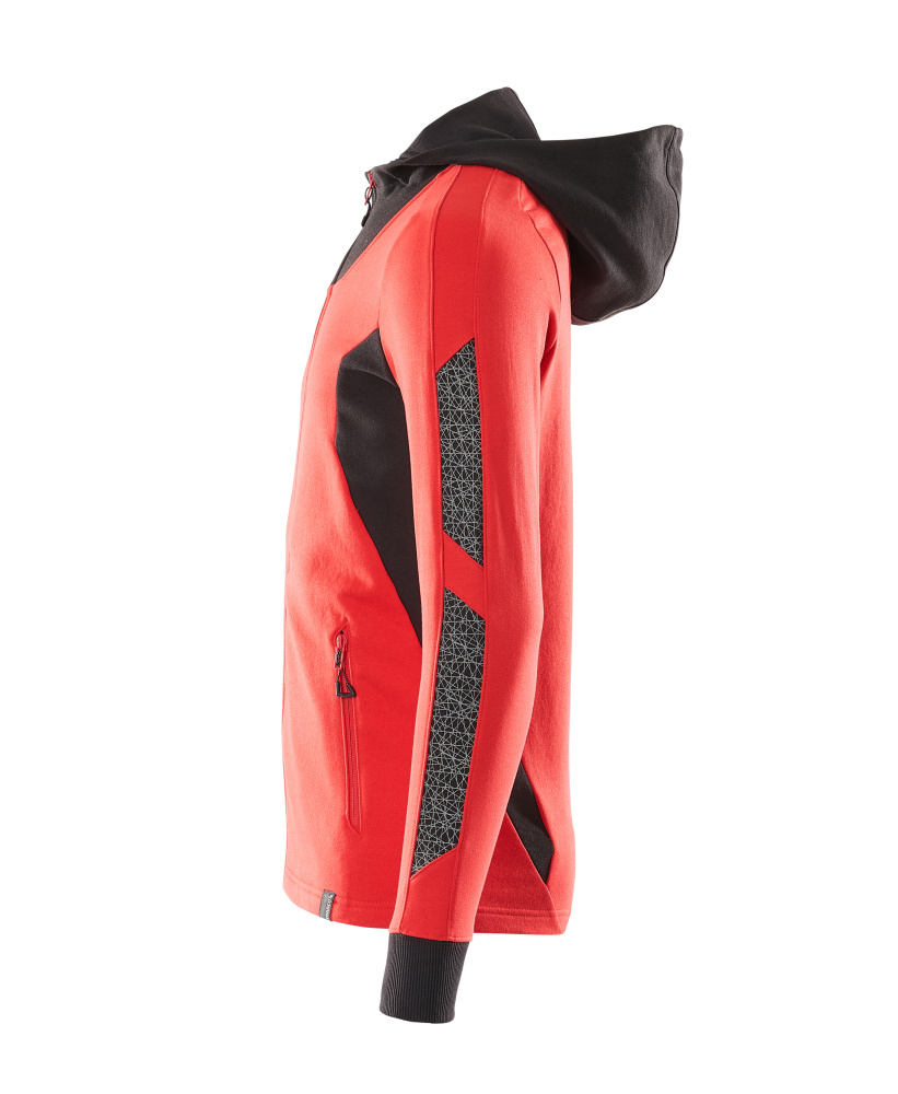 MASCOT ACCELERATE Hoodie with zipper 18584 Traffic Red/black