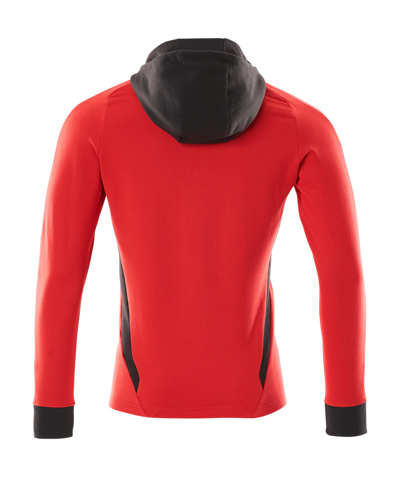 MASCOT ACCELERATE Hoodie with zipper 18584 Traffic Red/black