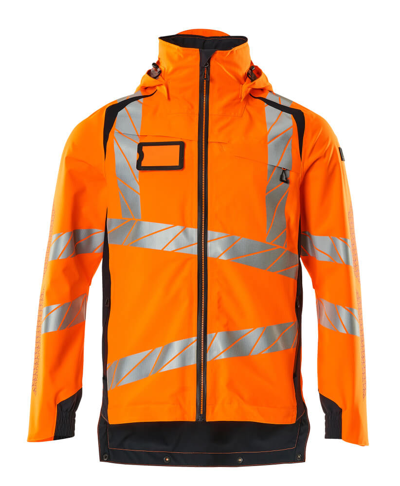 MASCOT ACCELERATE SAFE Outer Shell Jacket 19001 Hi-vis Orange/dark Navy
