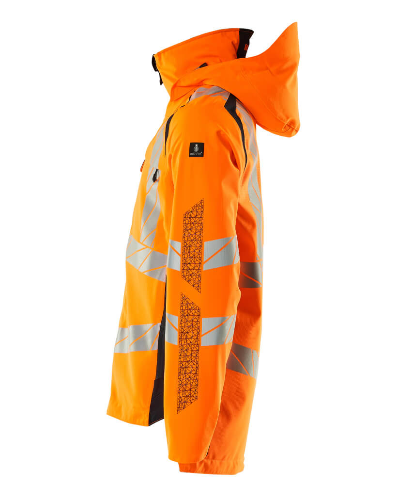 MASCOT ACCELERATE SAFE Outer Shell Jacket 19001 Hi-vis Orange/dark Navy