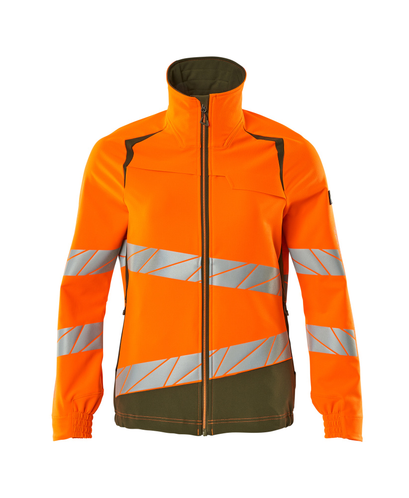 MASCOT ACCELERATE SAFE Jacket 19008 Hi-vis Orange/moss Green