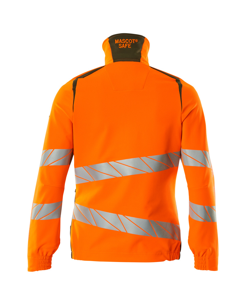 MASCOT ACCELERATE SAFE Jacket 19008 Hi-vis Orange/moss Green