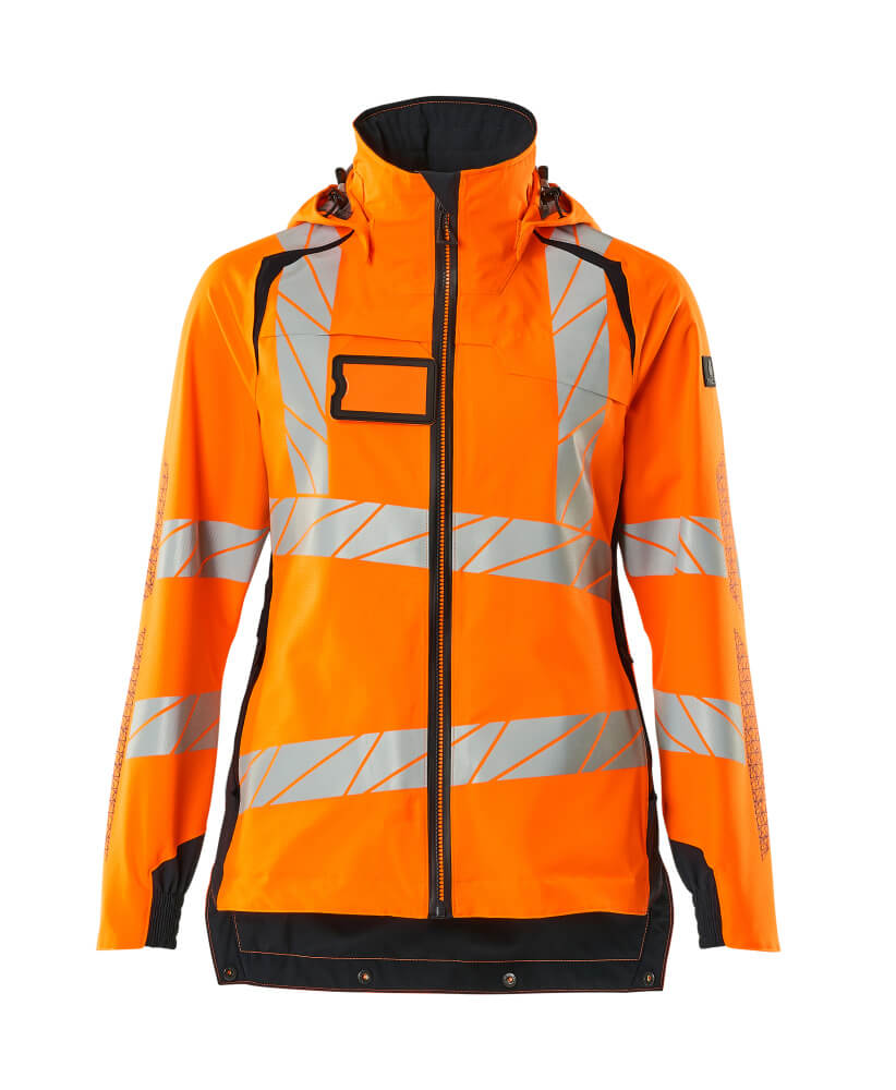 MASCOT ACCELERATE SAFE Outer Shell Jacket 19011 Hi-vis Orange/dark Navy