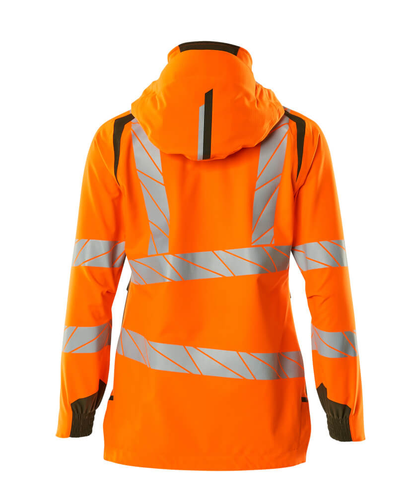 MASCOT ACCELERATE SAFE Outer Shell Jacket 19011 Hi-vis Orange/moss Green