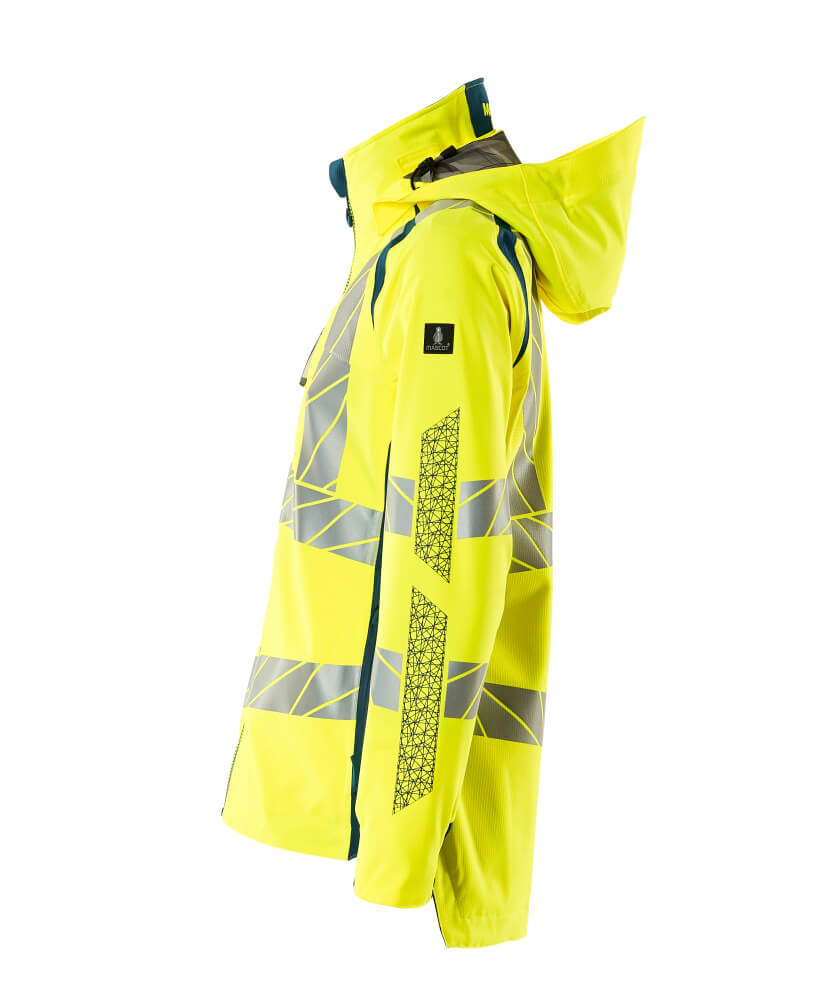 MASCOT ACCELERATE SAFE Outer Shell Jacket 19011 Hi-vis Yellow/dark Petroleum