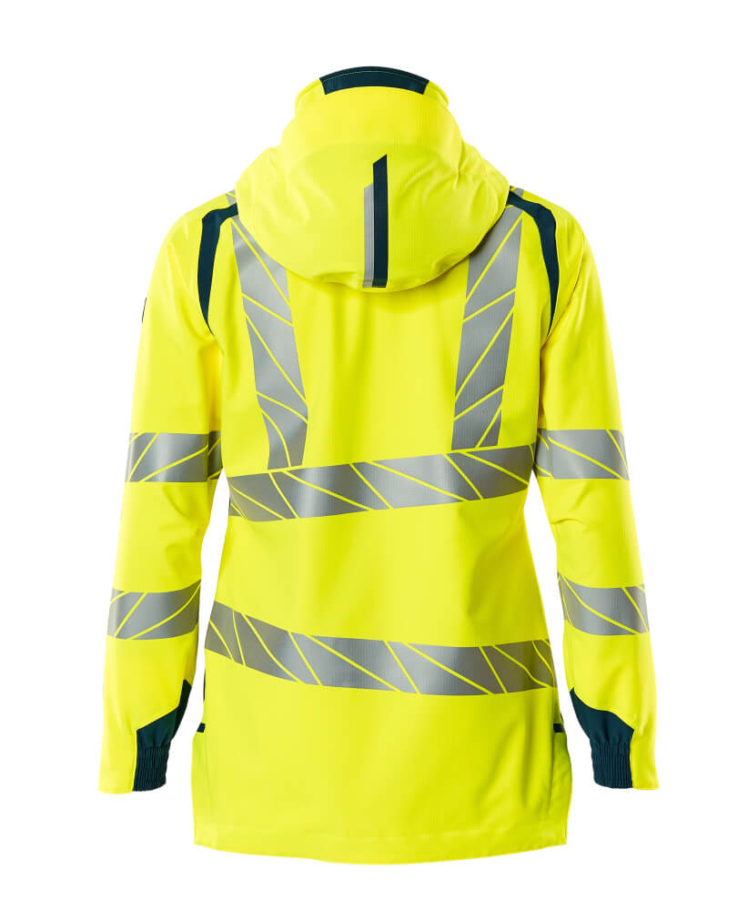 MASCOT ACCELERATE SAFE Outer Shell Jacket 19011 Hi-vis Yellow/dark Petroleum