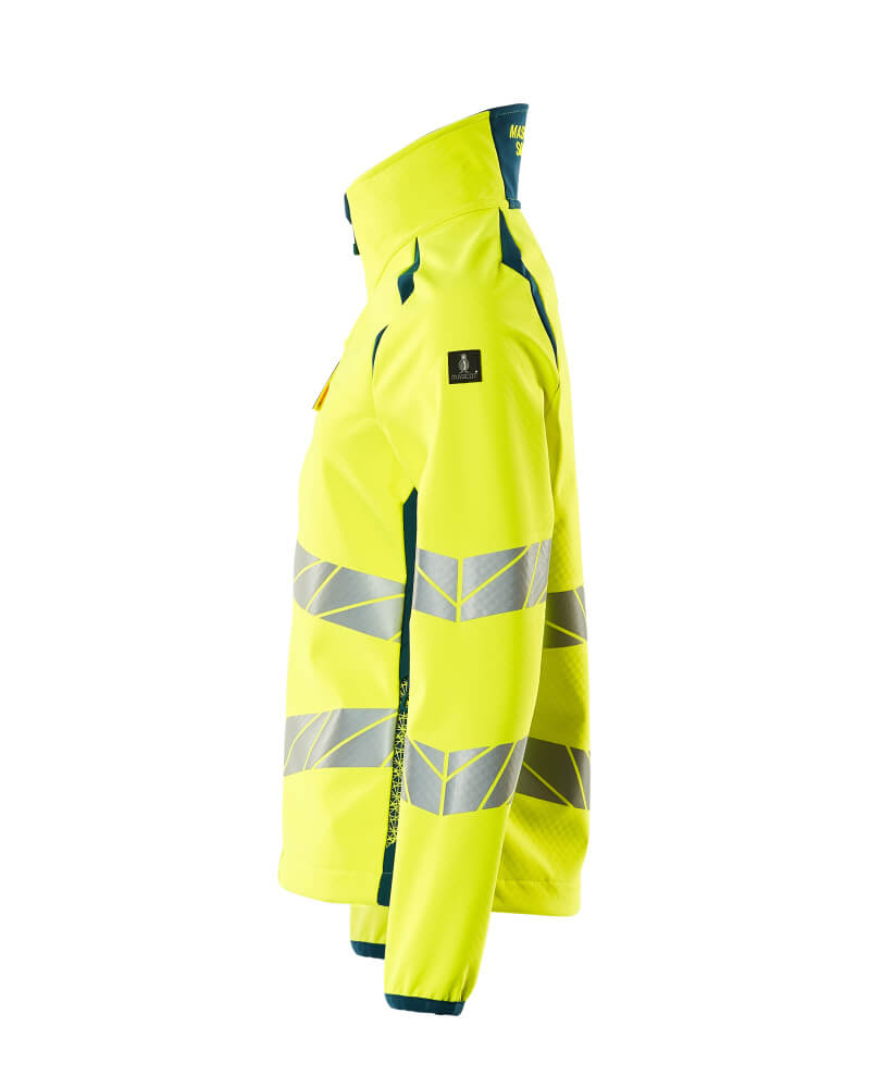 MASCOT ACCELERATE SAFE Softshell Jacket 19012 Hi-vis Yellow/dark Petroleum