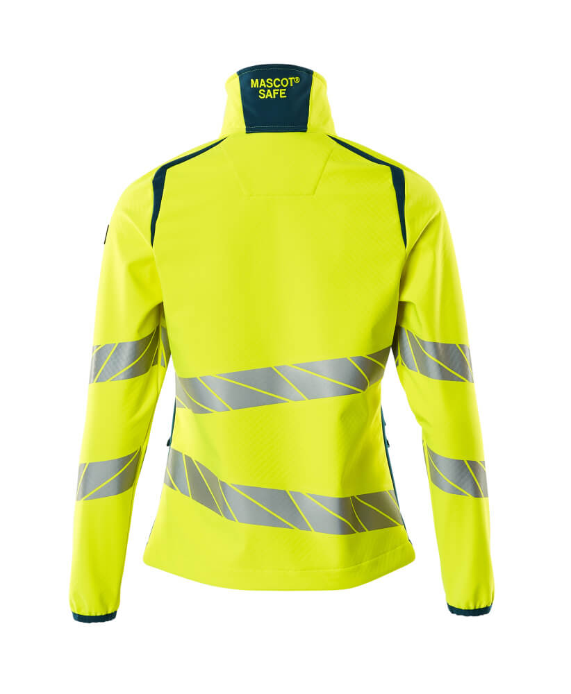MASCOT ACCELERATE SAFE Softshell Jacket 19012 Hi-vis Yellow/dark Petroleum