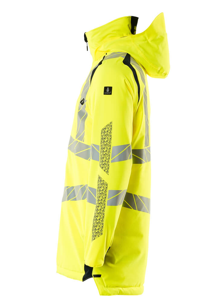 MASCOT ACCELERATE SAFE Parka Jacket 19030 Hi-vis Yellow/dark Navy