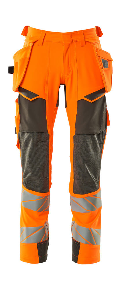 MASCOT ACCELERATE SAFE Trousers with holster pockets 19031 Hi-vis Orange/dark Anthracite