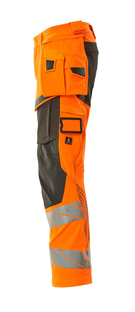 MASCOT ACCELERATE SAFE Trousers with holster pockets 19031 Hi-vis Orange/dark Anthracite