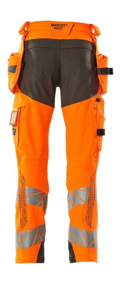 MASCOT ACCELERATE SAFE Trousers with holster pockets 19031 Hi-vis Orange/dark Anthracite