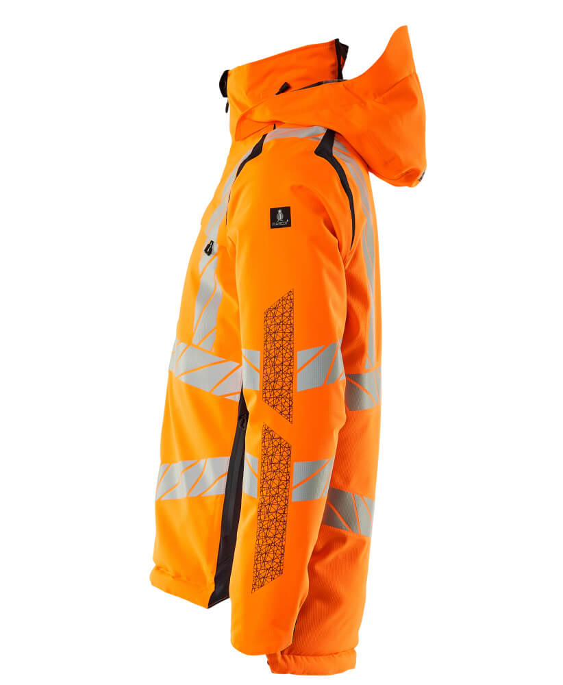 MASCOT ACCELERATE SAFE Winter Jacket 19035 Hi-vis Orange/dark Navy