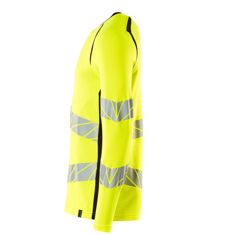 MASCOT ACCELERATE SAFE T-shirt, long-sleeved 19081 Hi-vis Yellow/black