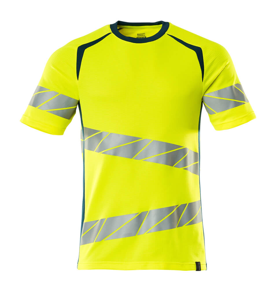 MASCOT ACCELERATE SAFE T-shirt 19082 Hi-vis Yellow/dark Petroleum