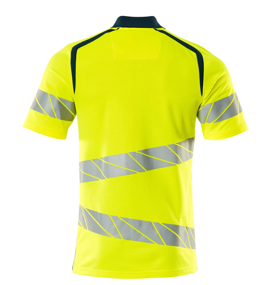 MASCOT ACCELERATE SAFE Polo shirt 19083 Hi-vis Yellow/dark Petroleum