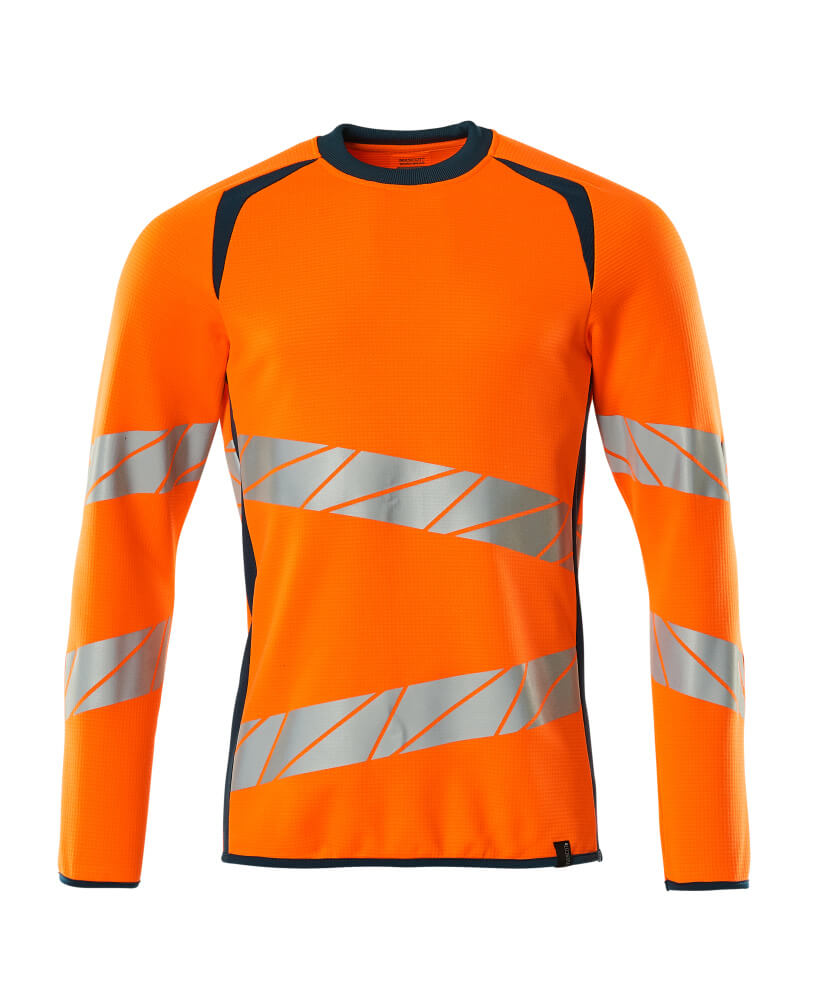 MASCOT ACCELERATE SAFE Sweatshirt 19084 Hi-vis Orange/dark Petroleum